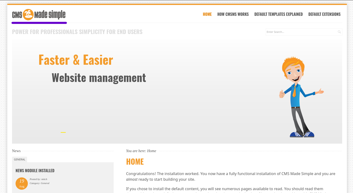 cms made v simple for me